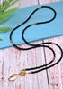 Boho Necklace, Long Blue Hippie Shell